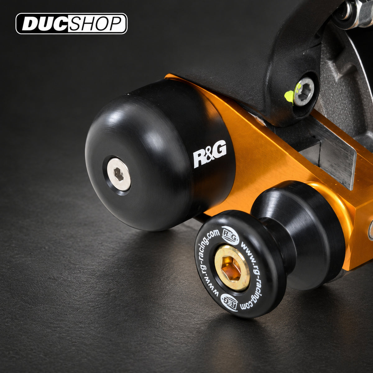R&G Racing Rear Swingarm Protectors for Ducati Scrambler '15-16 | Rear Axle Protection | ducshop.com