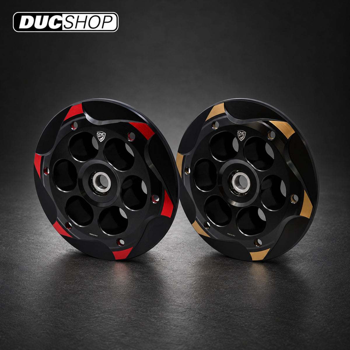 CNC Racing Bi-Color Billet Pressure Plate For MV Agusta F3/B3 Models With OE Slipper Clutch (15-20) | Wet Clutch Pressure Plates | ducshop.com