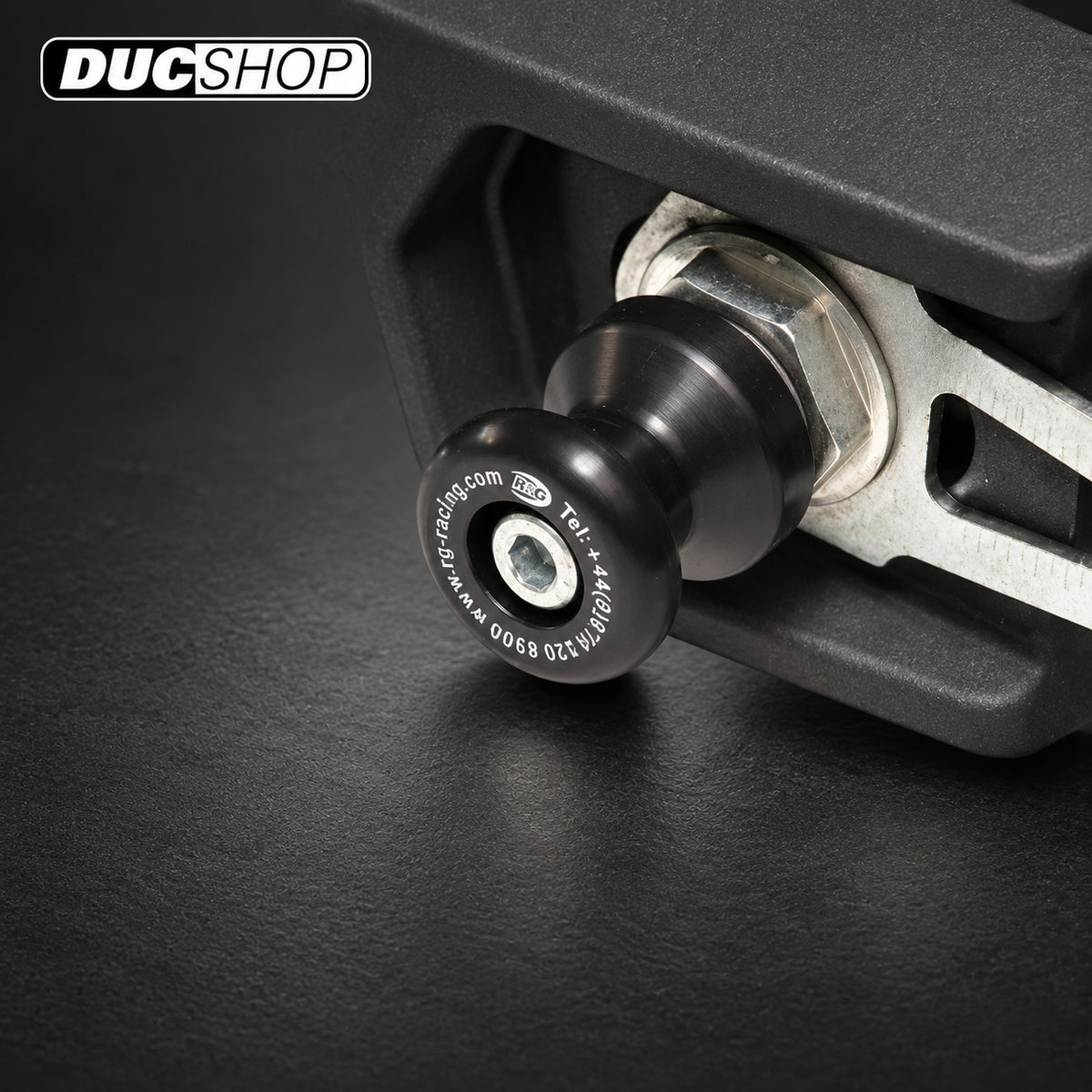 R&G Racing Rear Axle Sliders / Protectors for Ducati Monster 696 '08-'14 & Monster 795 '12-'14 Spool Style | Rear Axle Protection | ducshop.com
