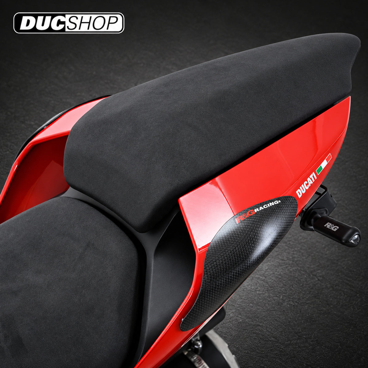 R&G Racing Tail Sliders (Gloss Finish) for the Ducati 959 Panigale '08-'21 / 1299 Panigale '05-'20 / 1299 Panigale S '05-'19 | Tank & Tail Sliders | ducshop.com