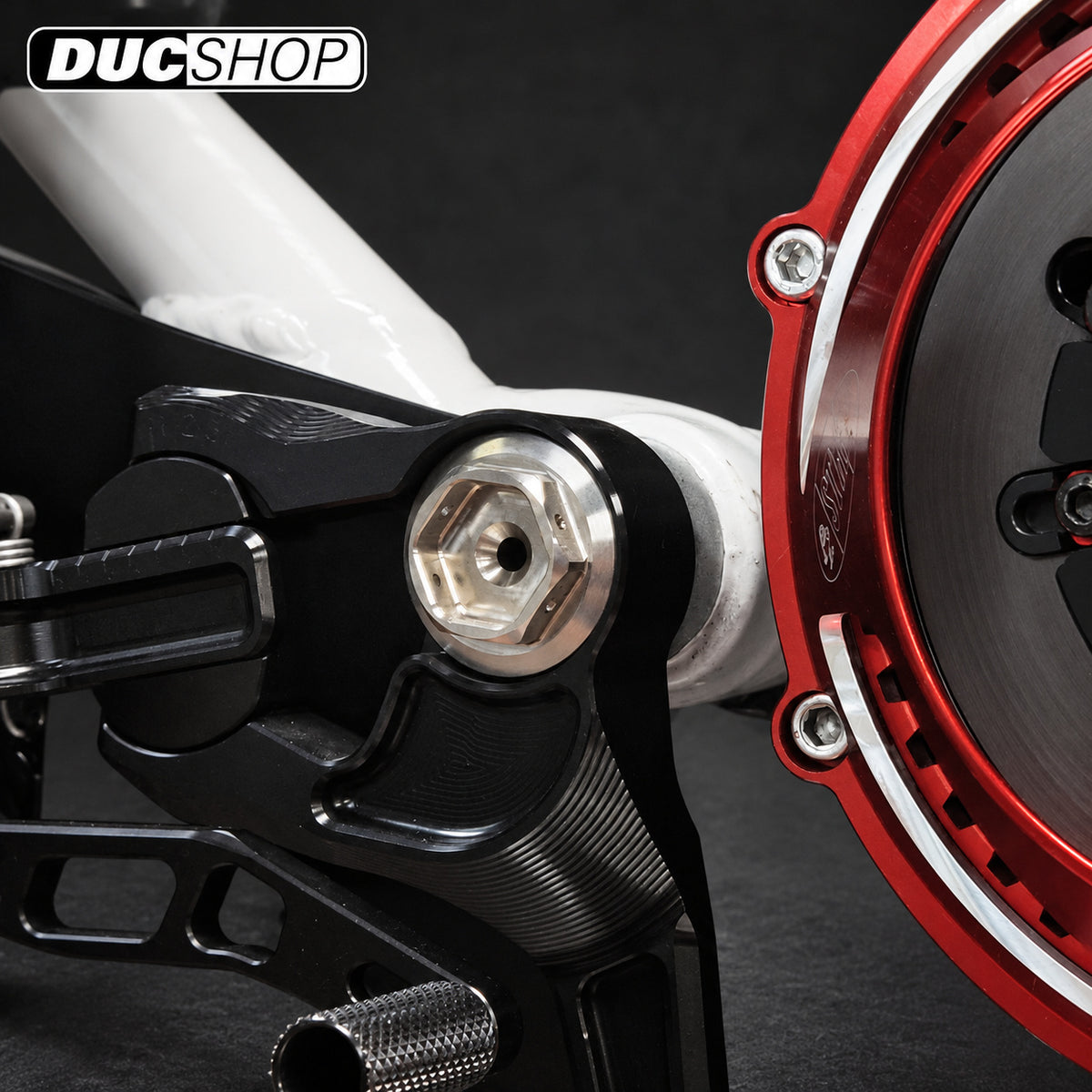 TPO Titanium Rearset / Swingarm Mount Bolts for Ducati Monster / Hypermotard / Scrambler Models — representative product view; see selected option and kit contents | Motorcycle Specific Fasteners | ducshop.com