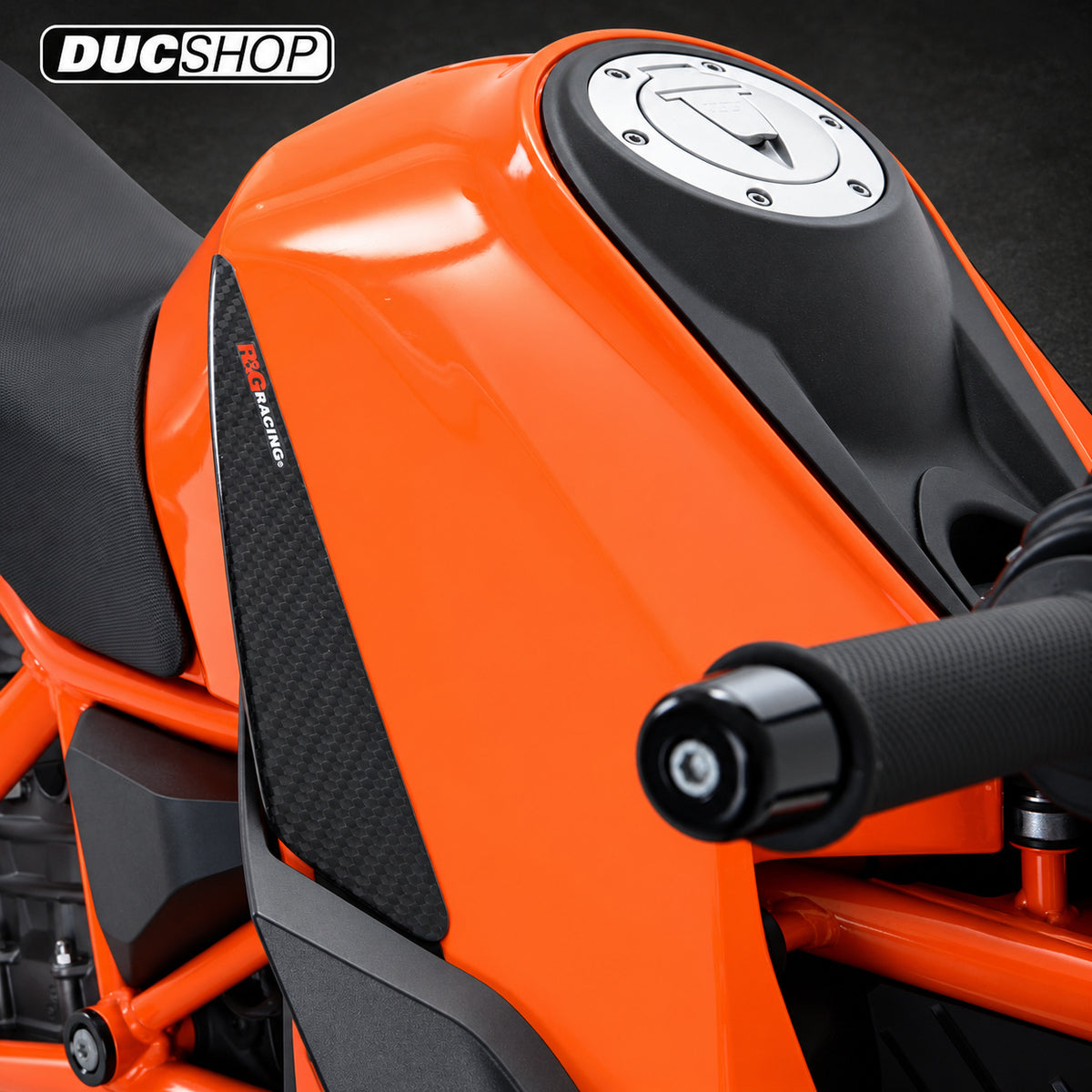 R&G Racing Tank Sliders for the KTM 1290 Super Duke R '04-'19 / 1290 Super Duke GT '05-'19 | Tank & Tail Sliders | ducshop.com