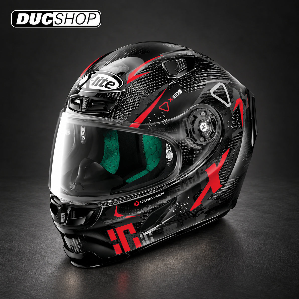 X-Lite X-803 Ultra Carbon DARKO Helmet | Street Helmets | DucShop