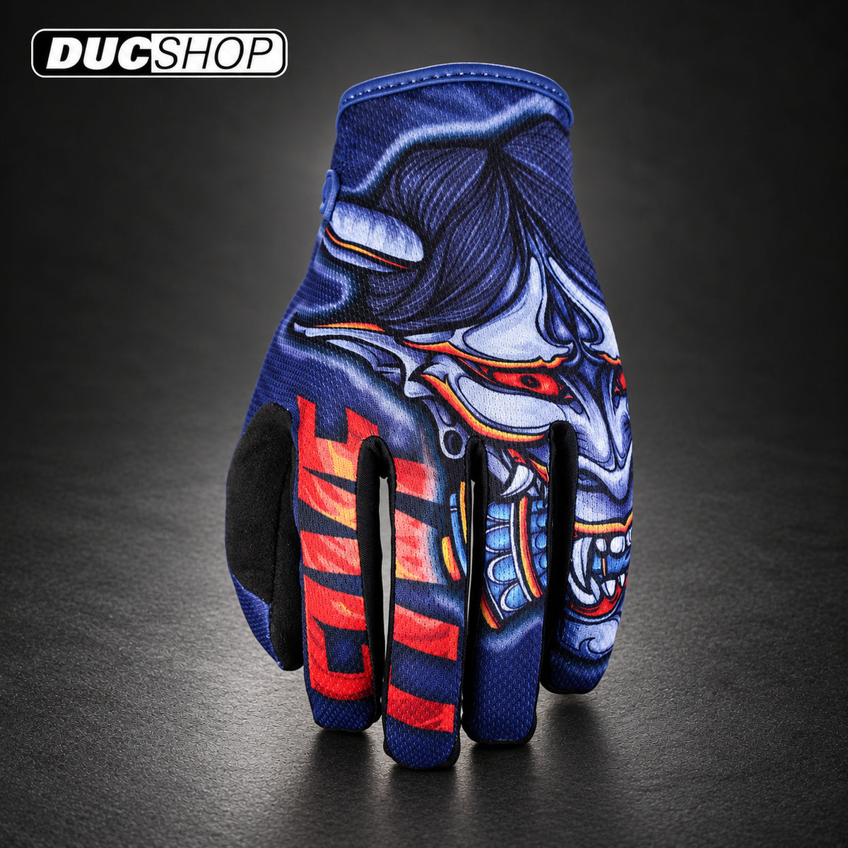 FIVE MXF4 - DEMON Midnight BLUE/Red | Off Road Gloves | ducshop.com