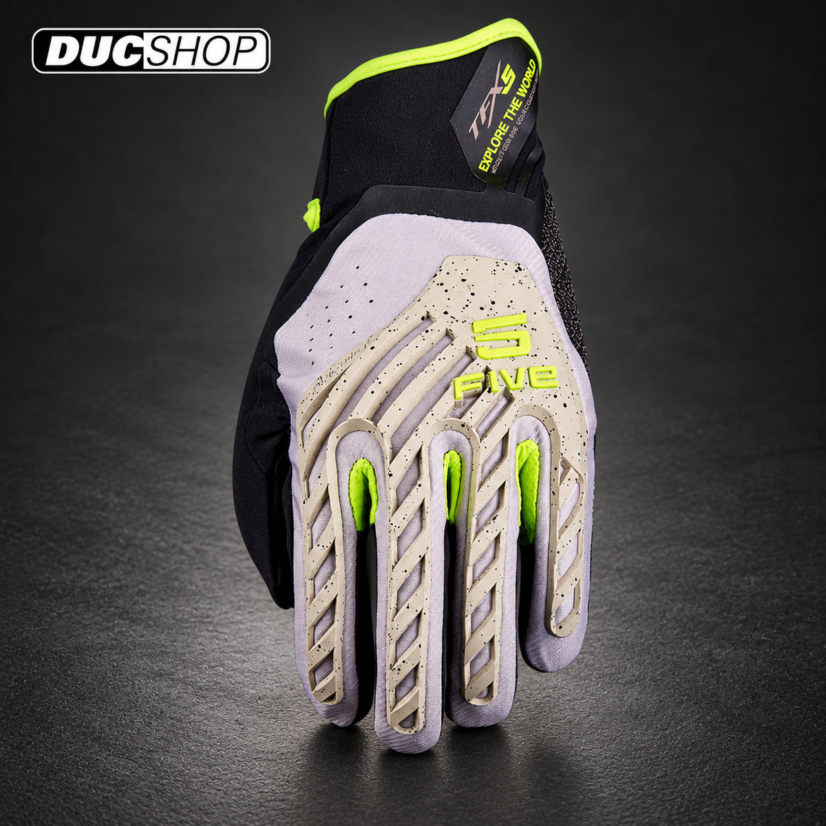FIVE TFX5 - Sand/FLUO YELLOW | Short Gloves | ducshop.com