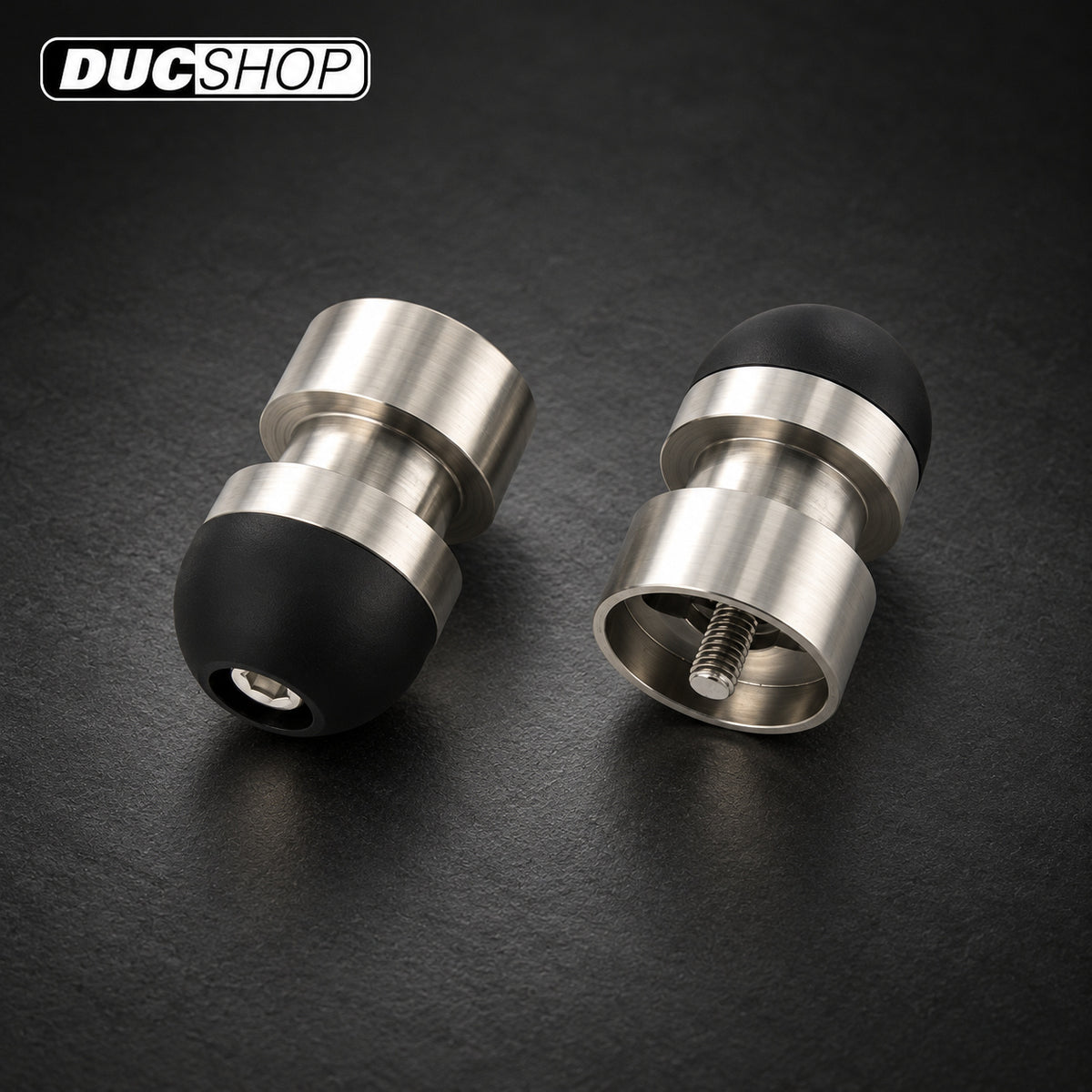 RhinoMoto Bar Ends For Bar End Mirrors - M6 bolt - Universal | Bar End Protection | ducshop.com