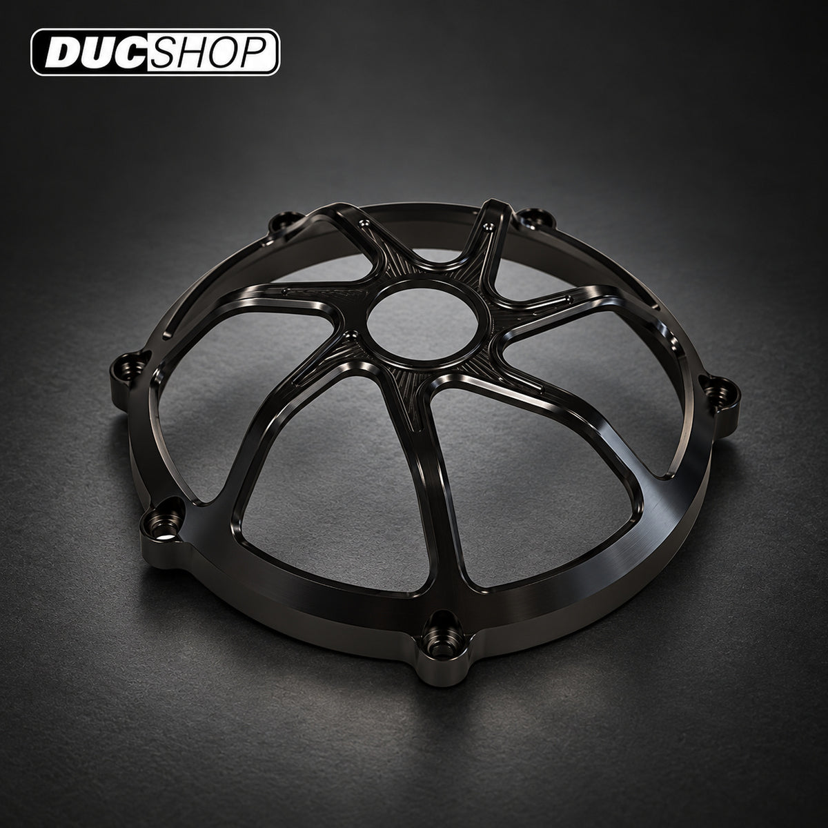 SpeedyMoto 7 Spoke Vented Dry Clutch Cover | Dry Clutch Covers | ducshop.com