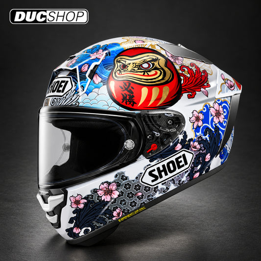 Shoei X-Fifteen Marquez Motegi 5 - TC 6 - White Bottom Version | Street Helmets | DucShop