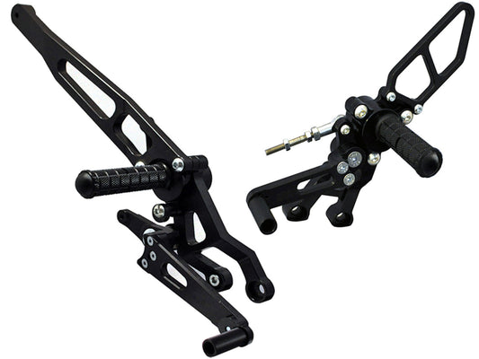 WOODCRAFT DUCATI 821 HYPERMOTARD COMPLETE REARSET NO FOLDING TOE PIECES. SKU: 05-0652B