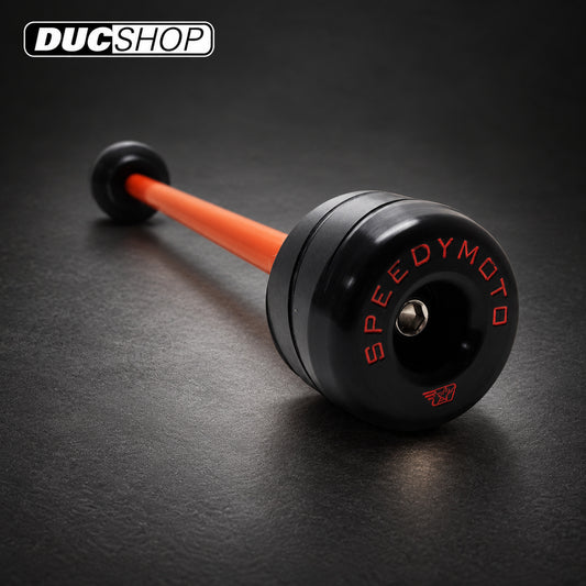 Speedymoto Front axle Slider for Ducati's with Larger Axle | Front Axle Protection | ducshop.com