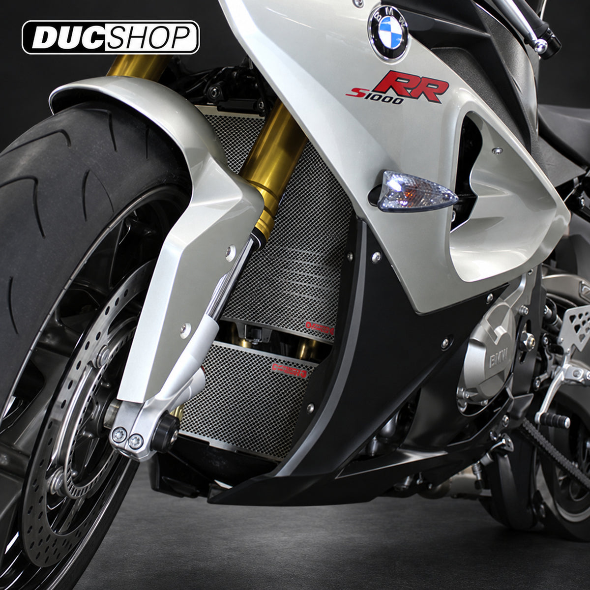 Motocorse Titanium Radiator and Oil Cooler Guards for BMW S1000RR/R HP4 S1000XR | Radiator & Oil Cooler Guards | ducshop.com