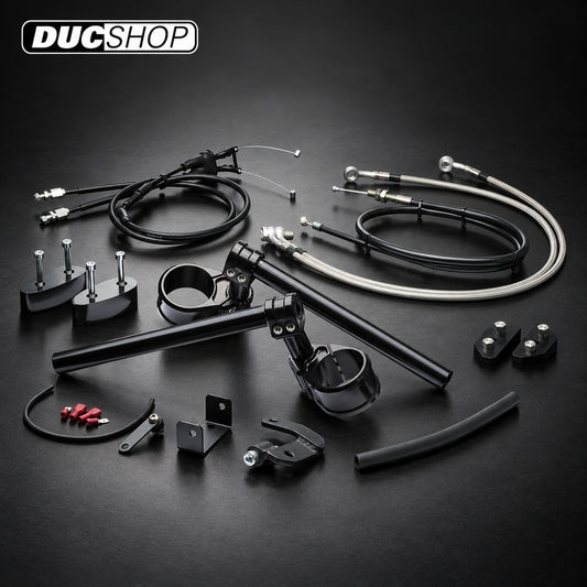 ABM multiClip Tour Clip-ons for the Triumph Thruxton 1200 (one inch bar) | DucShop