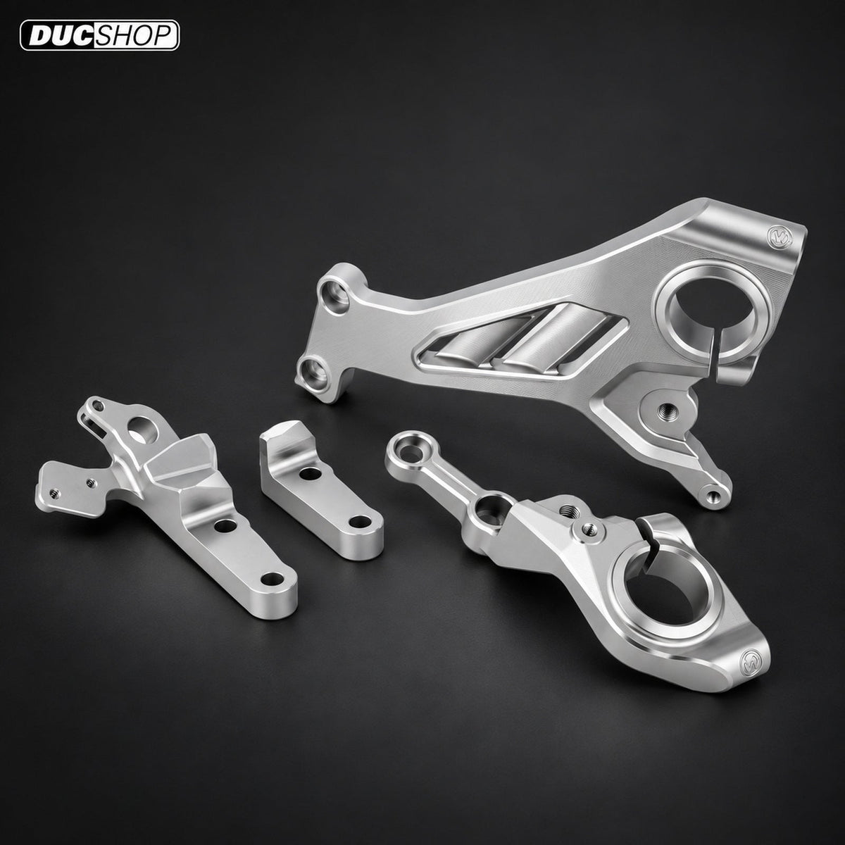 Motocorse Billet Aluminum Side Frame Plates for Ducati Panigale V4 R (19-24) | Silver | SKU 102104055S | DucShop