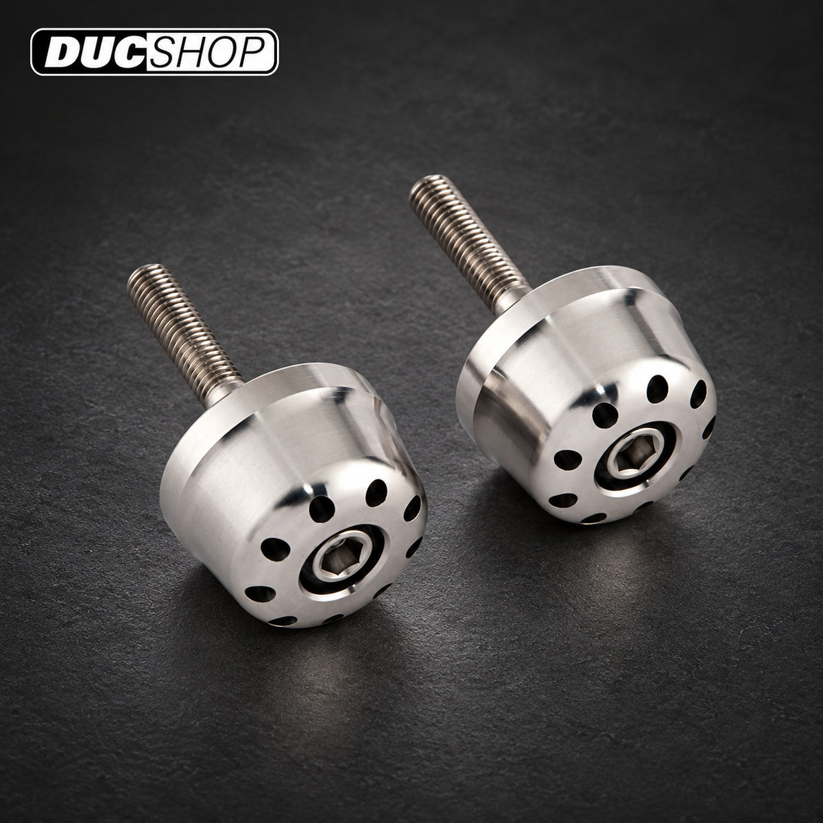 MotoCorse Billet Titanium or Aluminum Bar ends for the Ducati Monster 1200 / Panigale / Diavel / Streetfighter V4 / Supersport 950 | Bar End Protection | ducshop.com