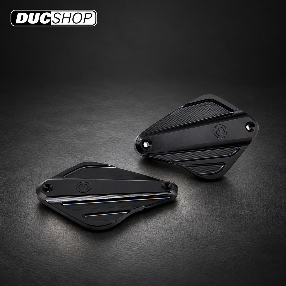 Motocorse Billet Reservoir caps for OE Brake and Clutch Cylinders for Ducati Diavel / XDiavel (pair) | Reservoirs | DucShop