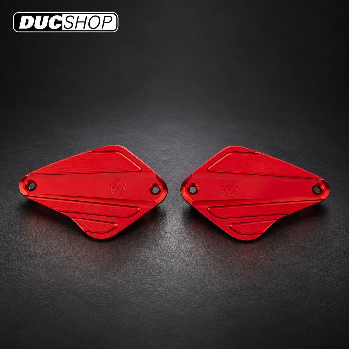 Motocorse Billet Reservoir caps for OE Brake and Clutch Cylinders for Ducati Diavel / XDiavel (pair) | Reservoirs | DucShop