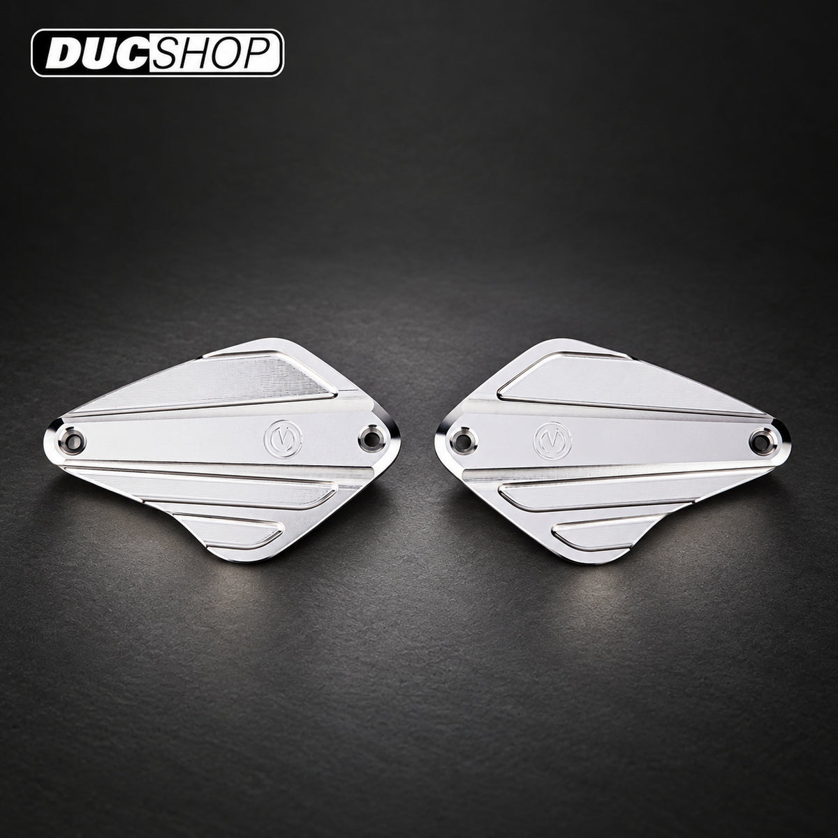 Motocorse Billet Reservoir caps for OE Brake and Clutch Cylinders for Ducati Diavel / XDiavel (pair) | Reservoirs | DucShop
