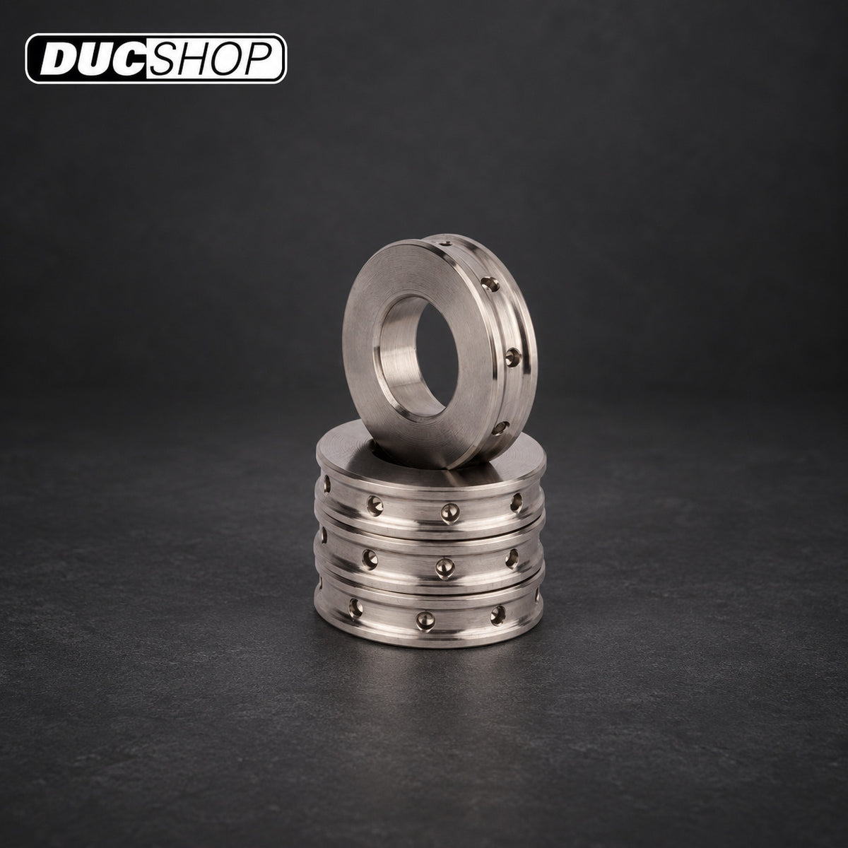 Motocorse Titanium Front Brake Caliper Spacers - Kit of 4 - 5mm - DucShop