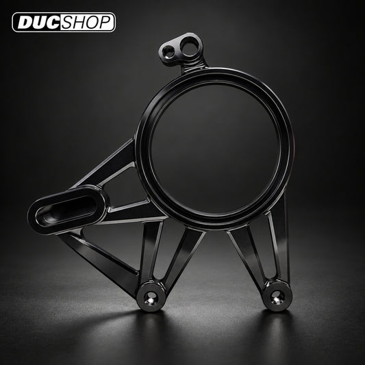 Motocorse Billet Aluminum Rear Brake Caliper Support Bracket for Ducati Panigale / Streetfighter V4 / S / R / Speciale (18-24) - Black - DucShop