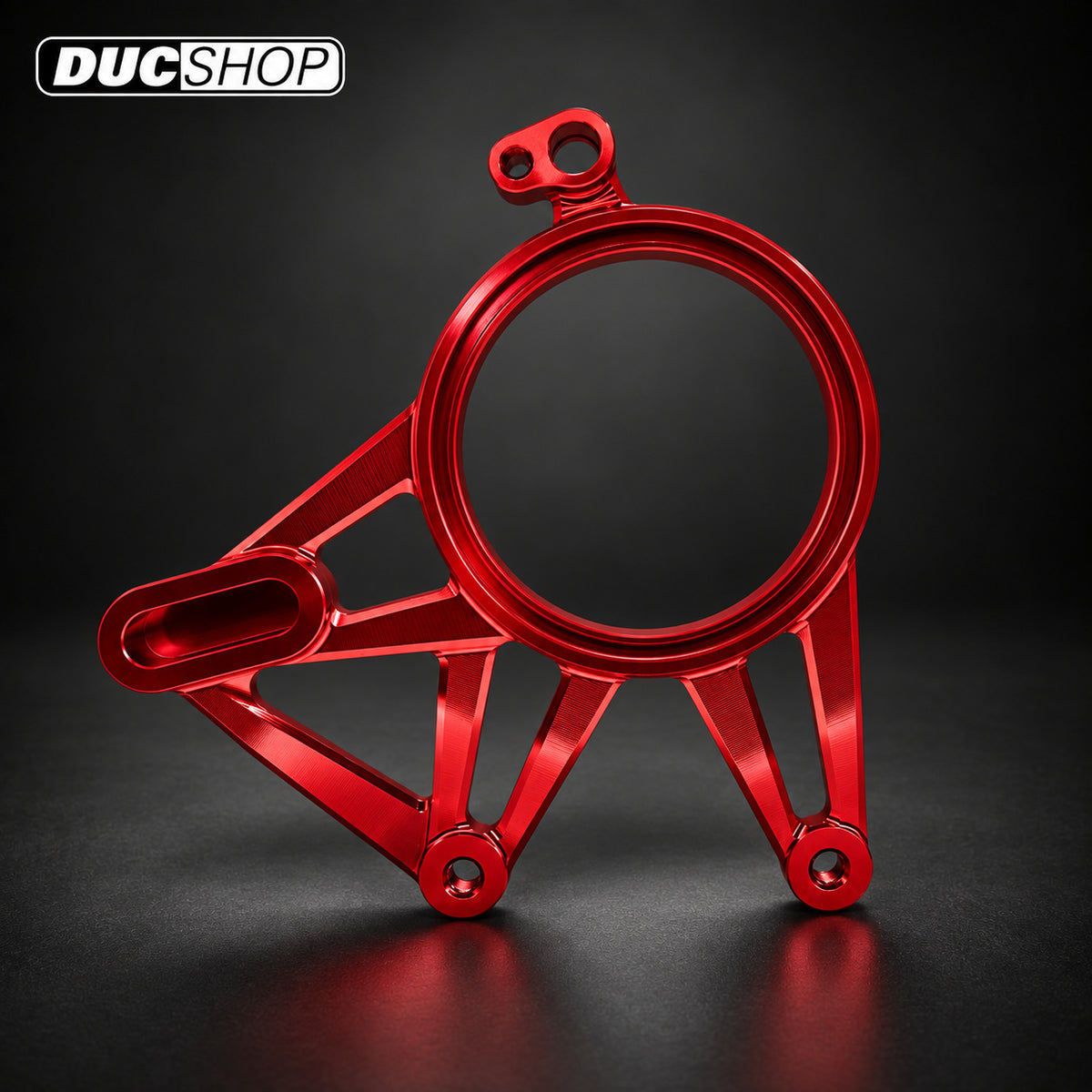 Motocorse Billet Aluminum Rear Brake Caliper Support Bracket for Ducati Panigale / Streetfighter V4 / S / R / Speciale (18-24) - Red - DucShop