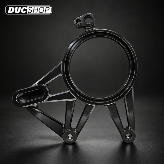 Motocorse Billet Aluminum Rear Brake Caliper Support Bracket for Ducati Multistrada V4 Pikes Peak / RS - Black - DucShop