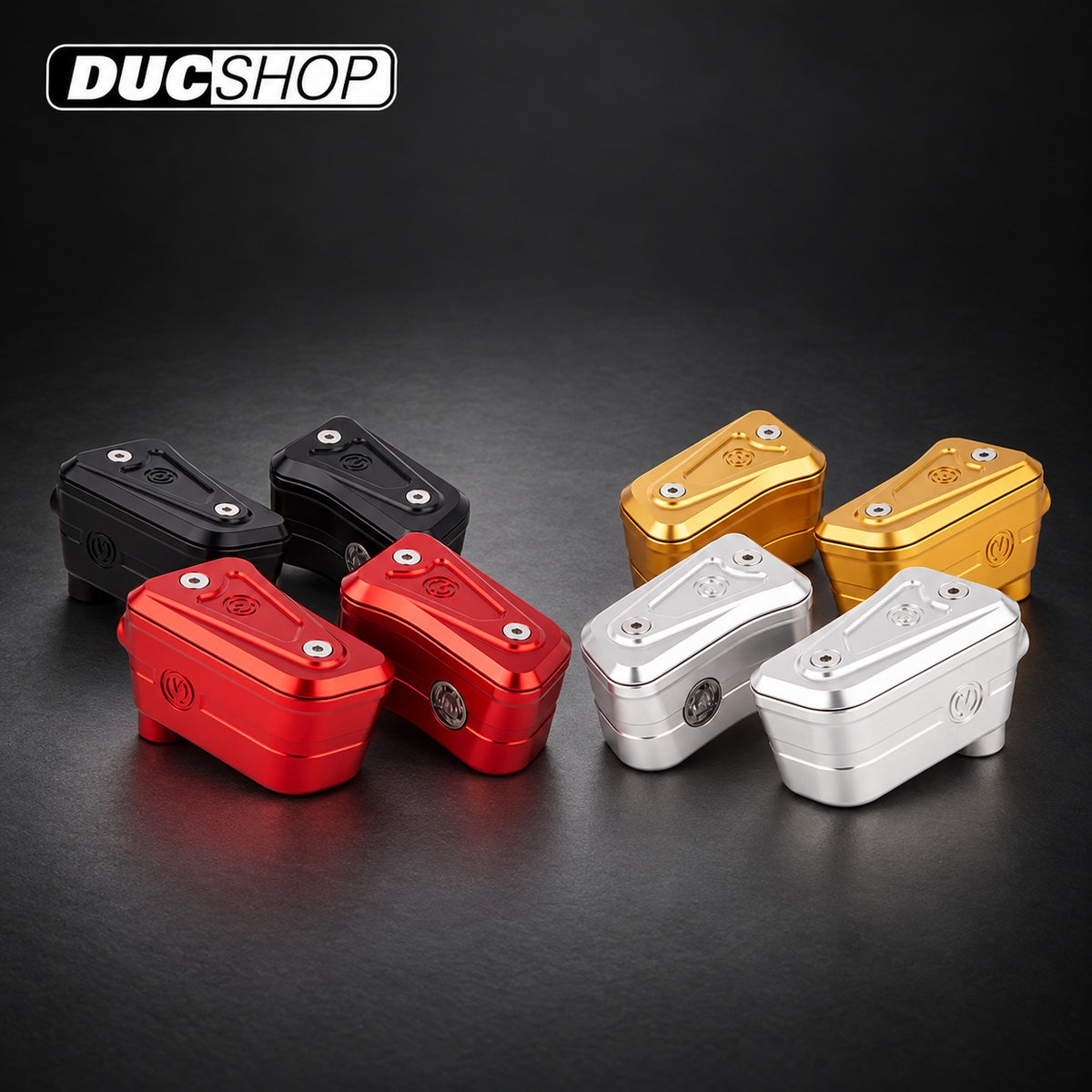 Motocorse Billet Brake and Clutch Reservoirs for OE Master Cylinders for Ducati Streetfighter V4 / S (2020 only) | Reservoirs | DucShop