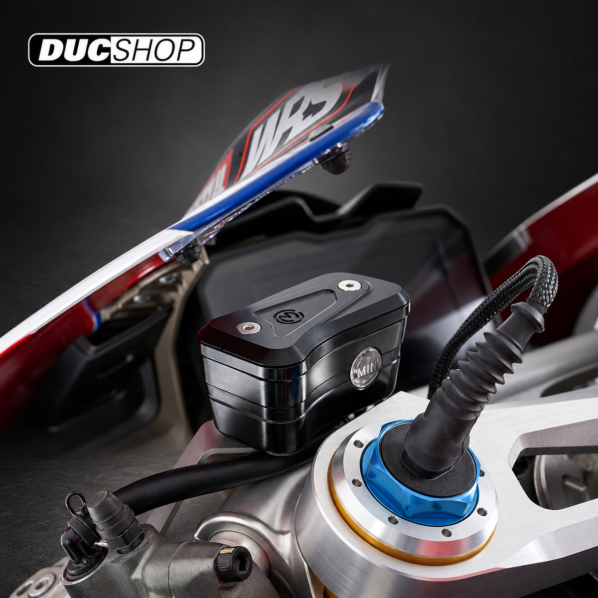 Motocorse Billet Brake and Clutch Reservoirs for OE Master Cylinders for Ducati Panigale V4 (2021+) | Reservoirs | DucShop
