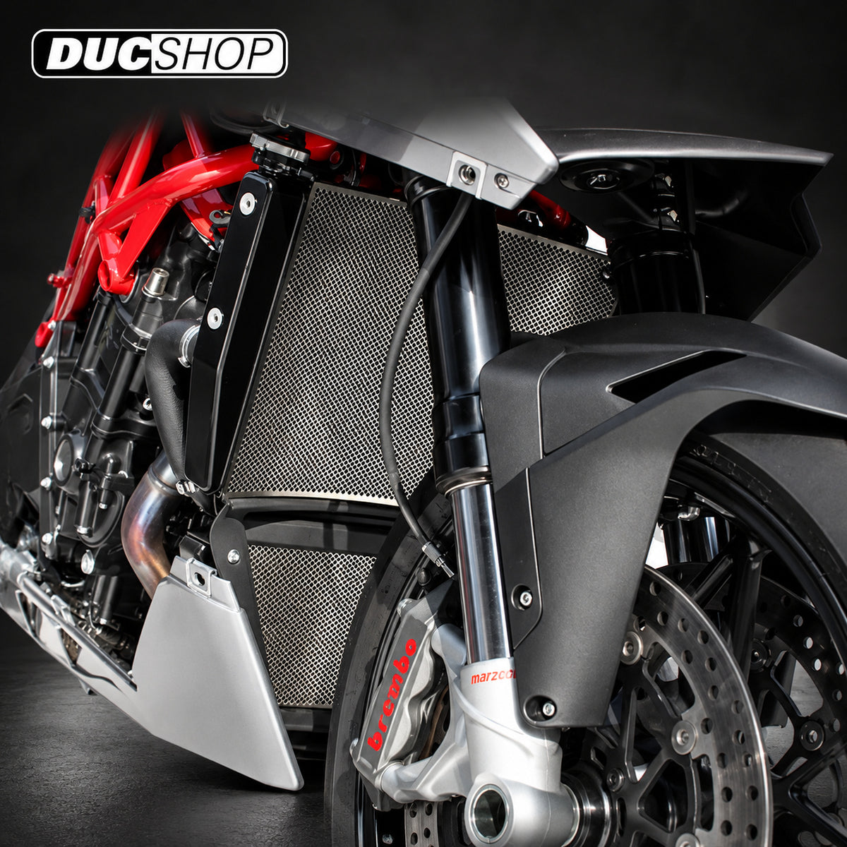 Motocorse Titanium Water Radiator & Oil Cooler Guards For MV Agusta F4 2010+ / Brutale / Rush 1000 | Radiator & Oil Cooler Guards | ducshop.com