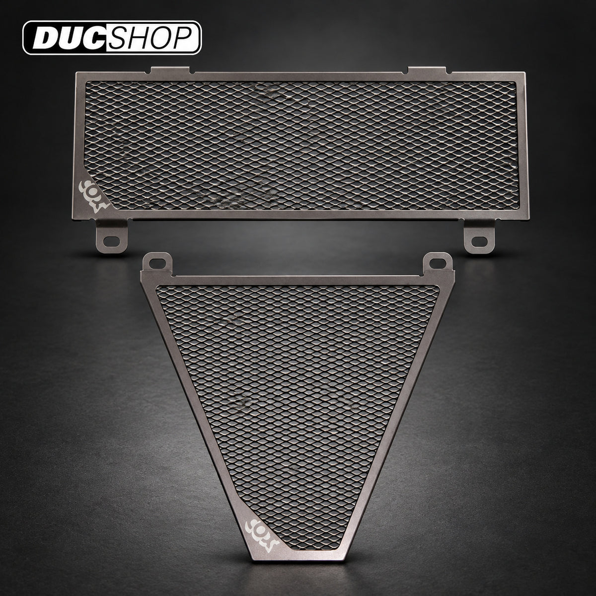 Cox Racing Radiator Guards for the Ducati Panigale 1299 / 1199 / 899 / 959 / V2 - Street (Narrow) Kit | Radiator & Oil Cooler Guards | ducshop.com