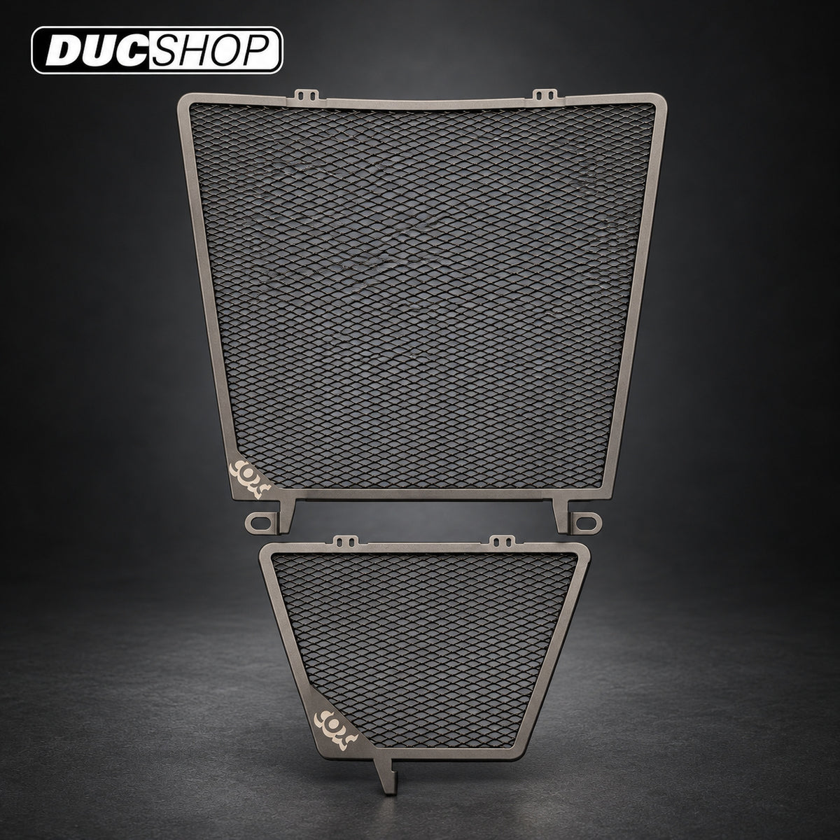 Cox Racing PRO TITANIUM Radiator Guards for the Aprilia RSV4 and Tuono V4 (2010+) | Radiator & Oil Cooler Guards | ducshop.com