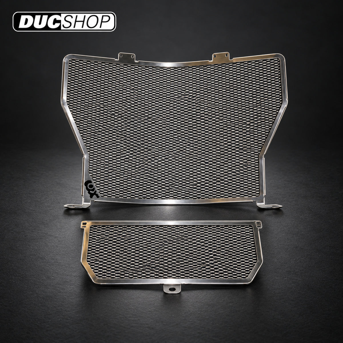 Cox Racing PRO Titanium Radiator Guards for the BMW S1000RR, S1000R, HP4, and S1000XR (15-19) | Radiator & Oil Cooler Guards | ducshop.com