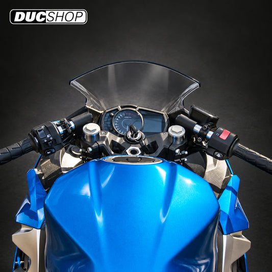 Woodcraft Split 41mm Clipon Assembly with 2-1/2" Riser for the Kawasaki Ninja 400 | DucShop