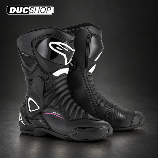 Alpinestars Stella Smx-6 V2 Drystar® Boots - Black/White/Fuchsia | DucShop