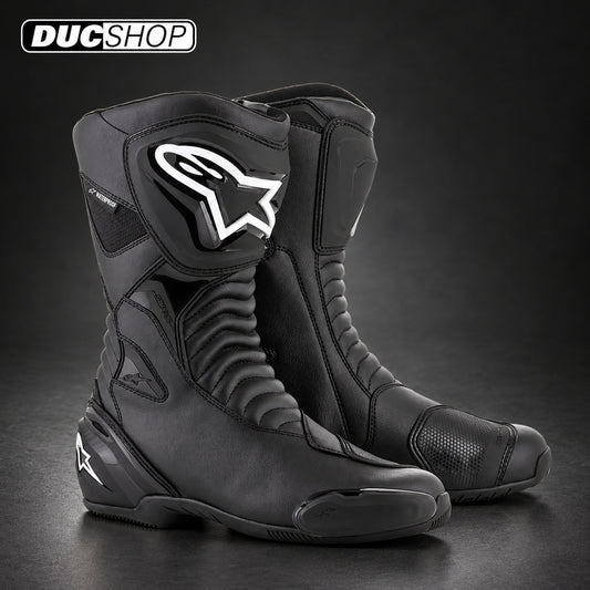 Alpinestars SMX S Waterproof Boots - Black/Black | Racing Boots | DucShop