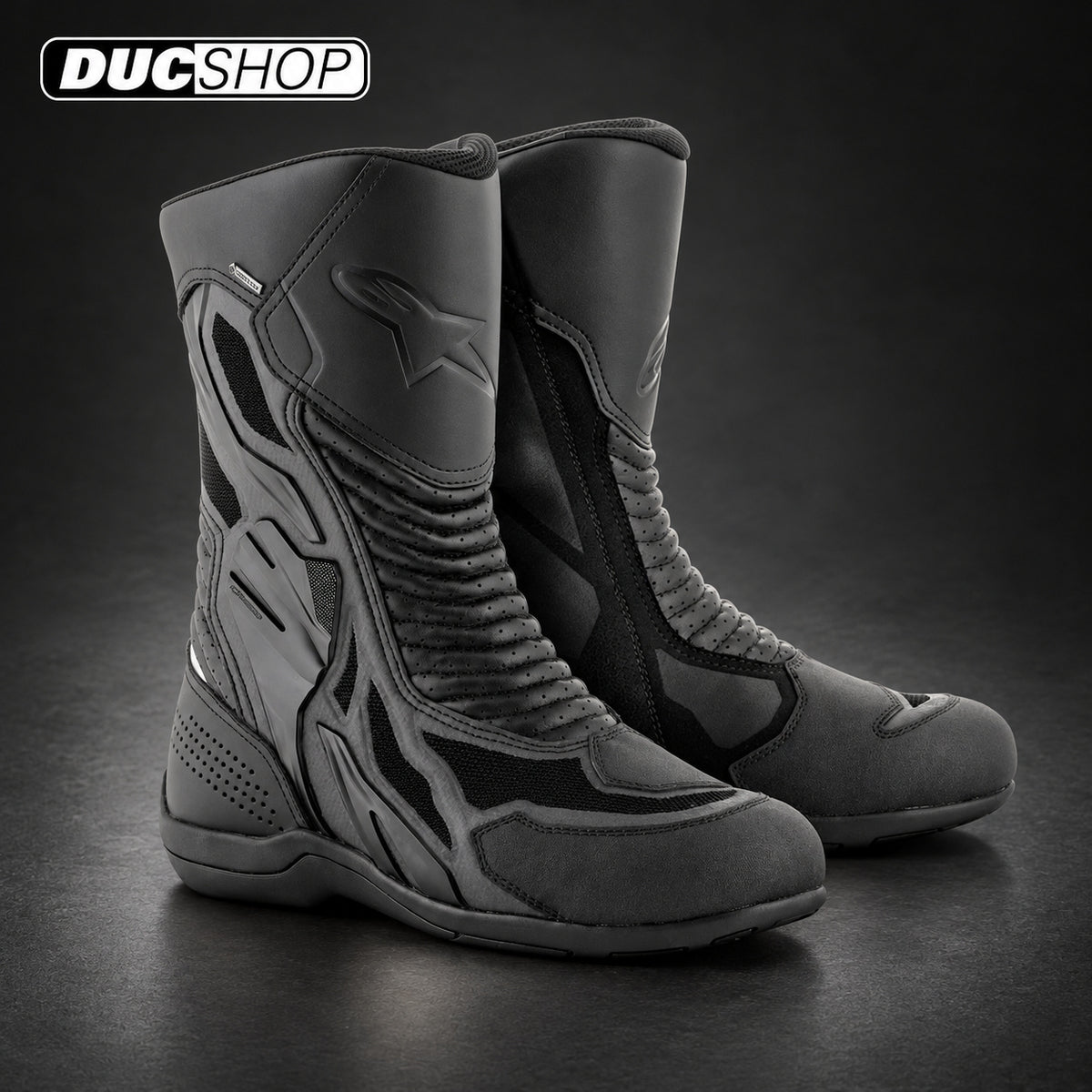 Alpinestars Air Plus V2 Gore-Tex Boots - Black/Black | Racing Boots | DucShop