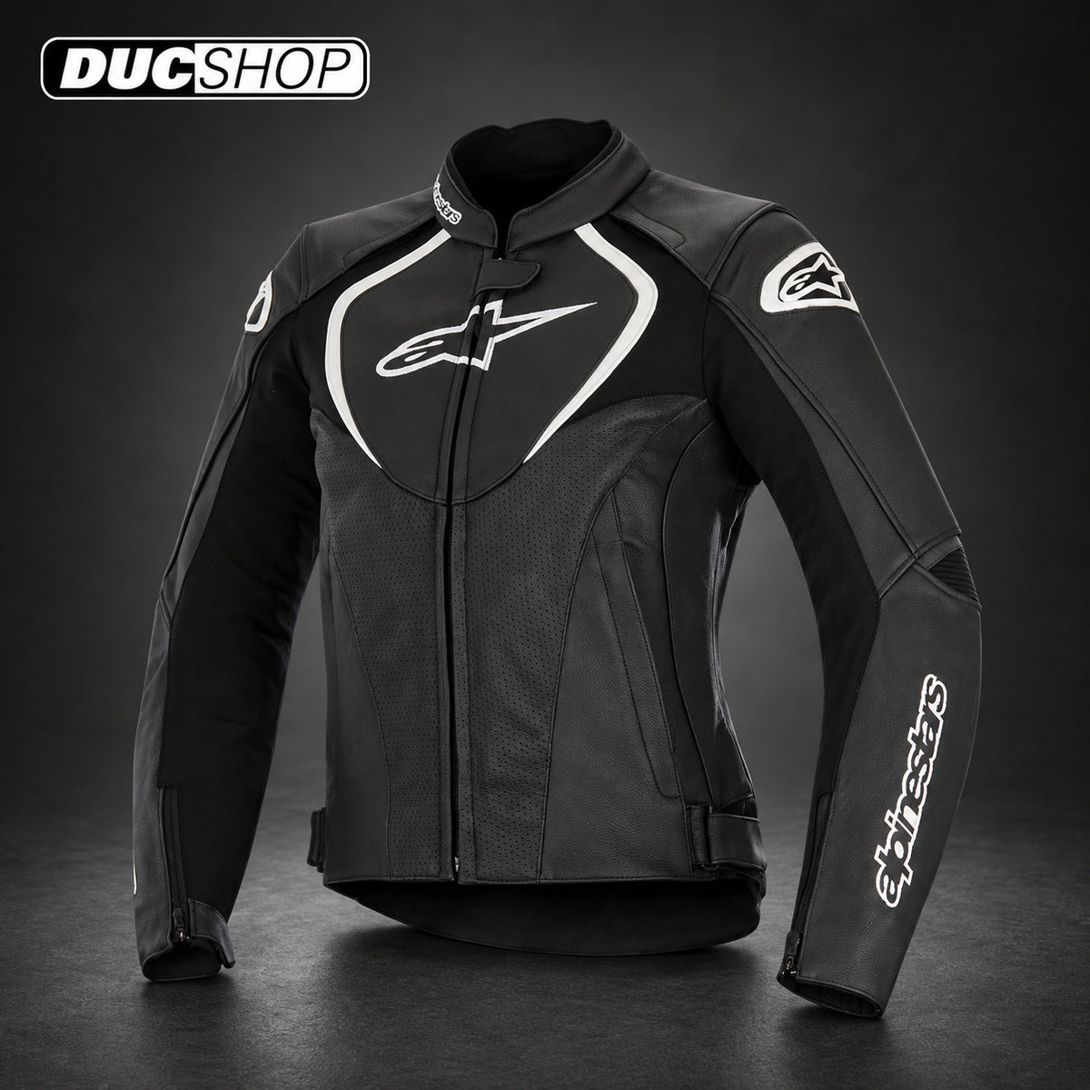 Alpinestars Stella Jaws Perforated Leather Jacket | Leather Jackets | DucShop