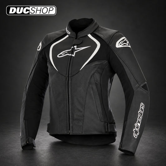 Alpinestars Stella Jaws Perforated Leather Jacket | Leather Jackets | DucShop
