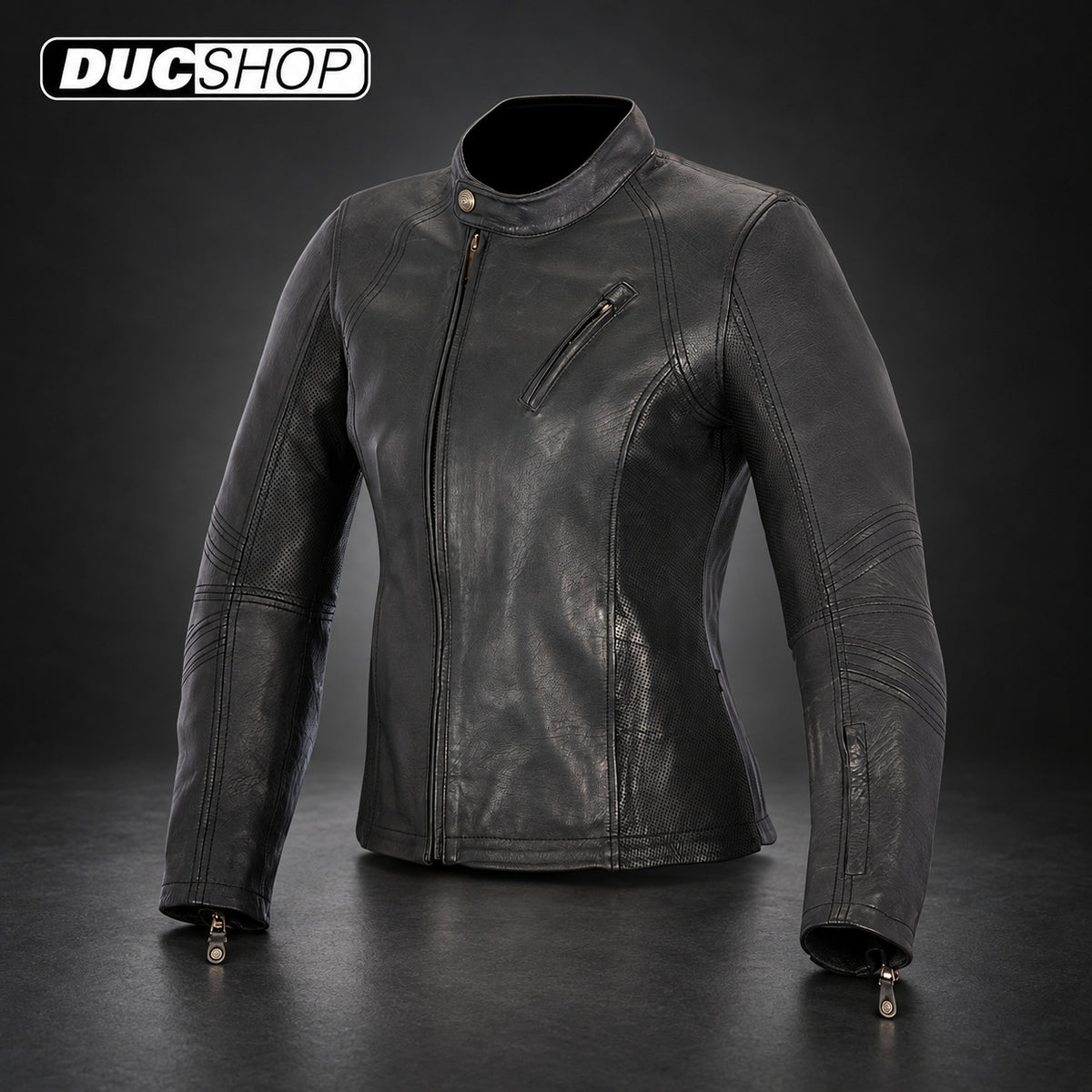 Alpinestars Stella Oscar Shelly Leather Jacket - Black | Leather Jackets | DucShop
