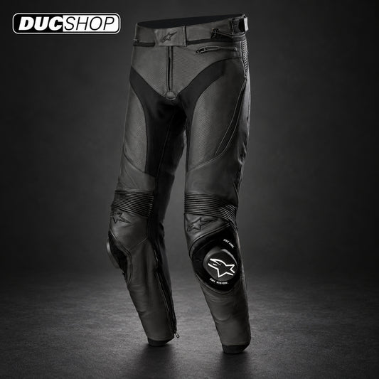 Alpinestars Missile V3 Airflow Leather Pants - Black/Black | Leather Pants | DucShop