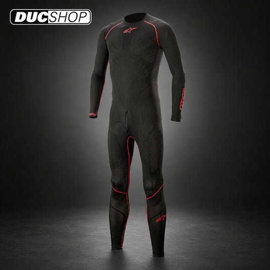 Alpinestars Ride Tech Lite 1-Piece Undersuit - Black/Red | Race Suits | DucShop