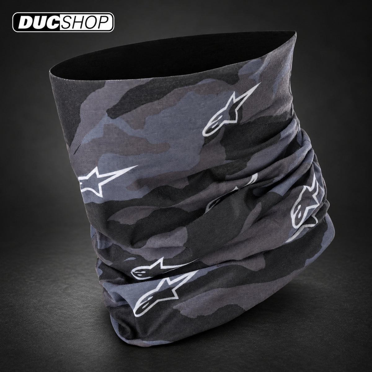 Alpinestars Tactical Neck Tube - Black/Tar Gray | Neck Guards & Braces | DucShop
