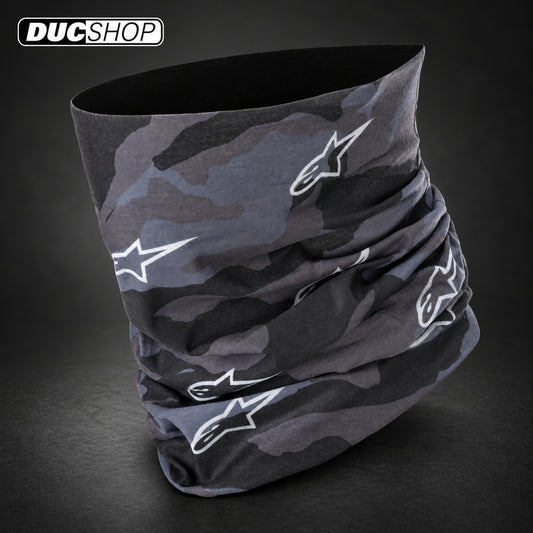 Alpinestars Tactical Neck Tube - Black/Tar Gray | Neck Guards & Braces | DucShop