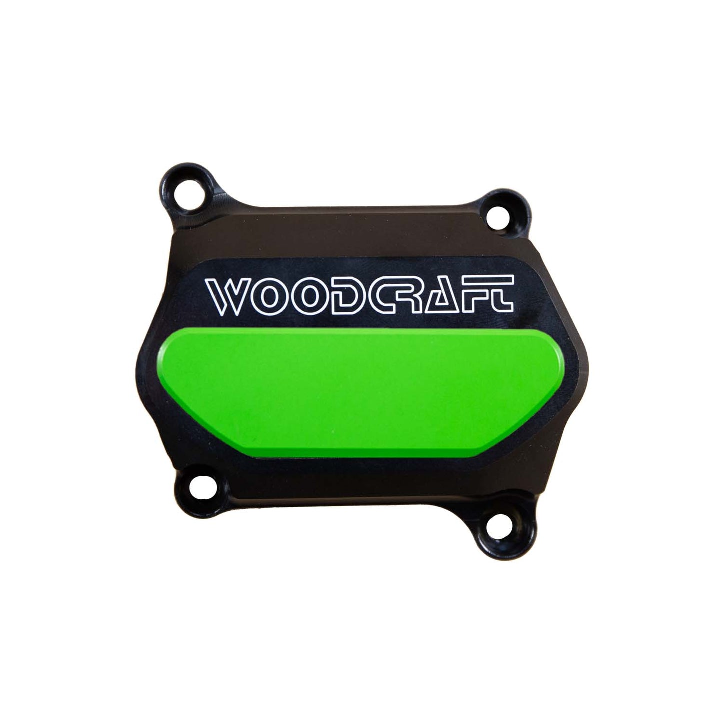 WOODCRAFT DUCATI MONSTER LHS WATER PUMP COVER PROTECTOR W/ SKID PLATE GREEN CERAKOTE. SKU: 60-0637WPC-GR