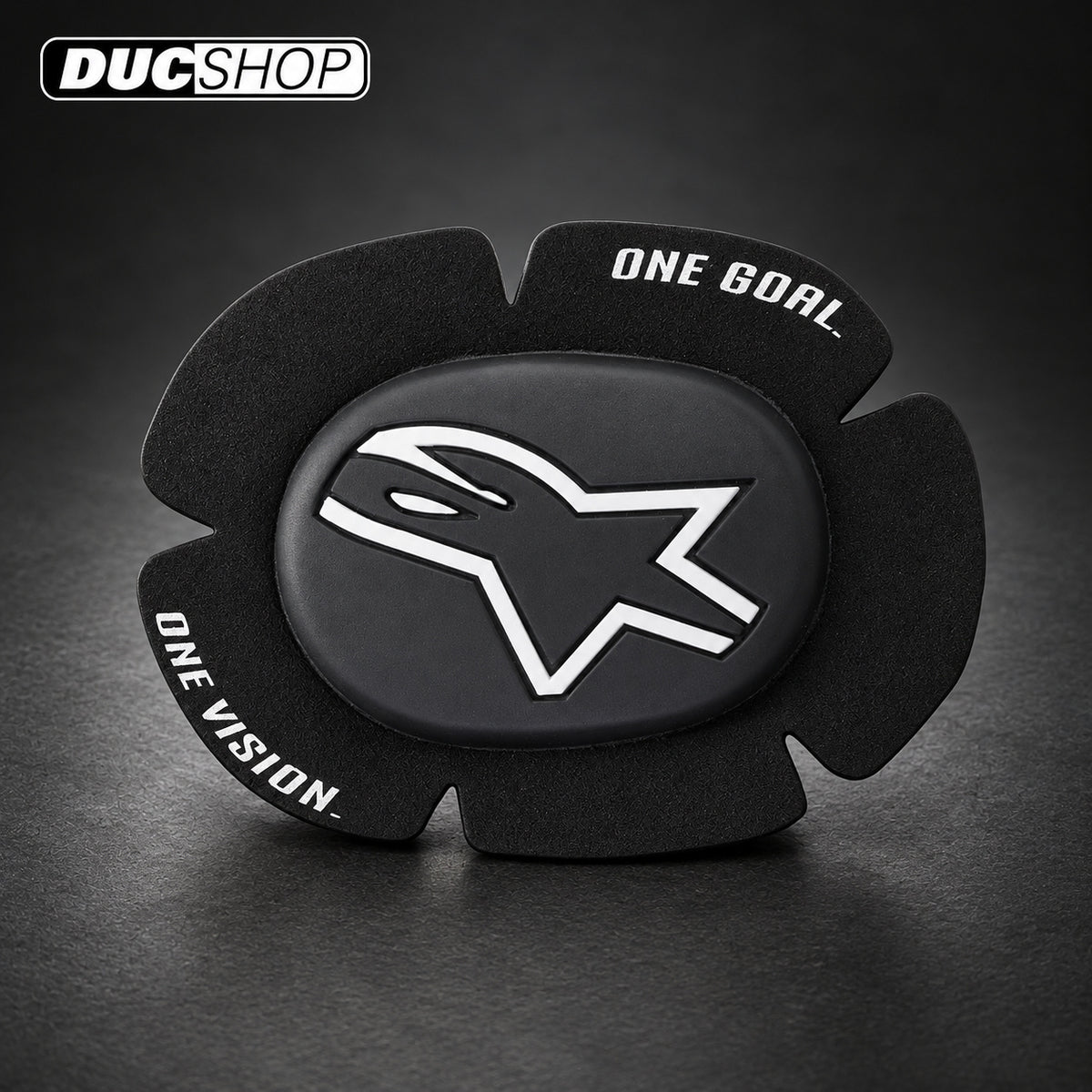 Alpinestars GP Sport Evo Knee Sliders - Black/White | Knee Sliders | DucShop