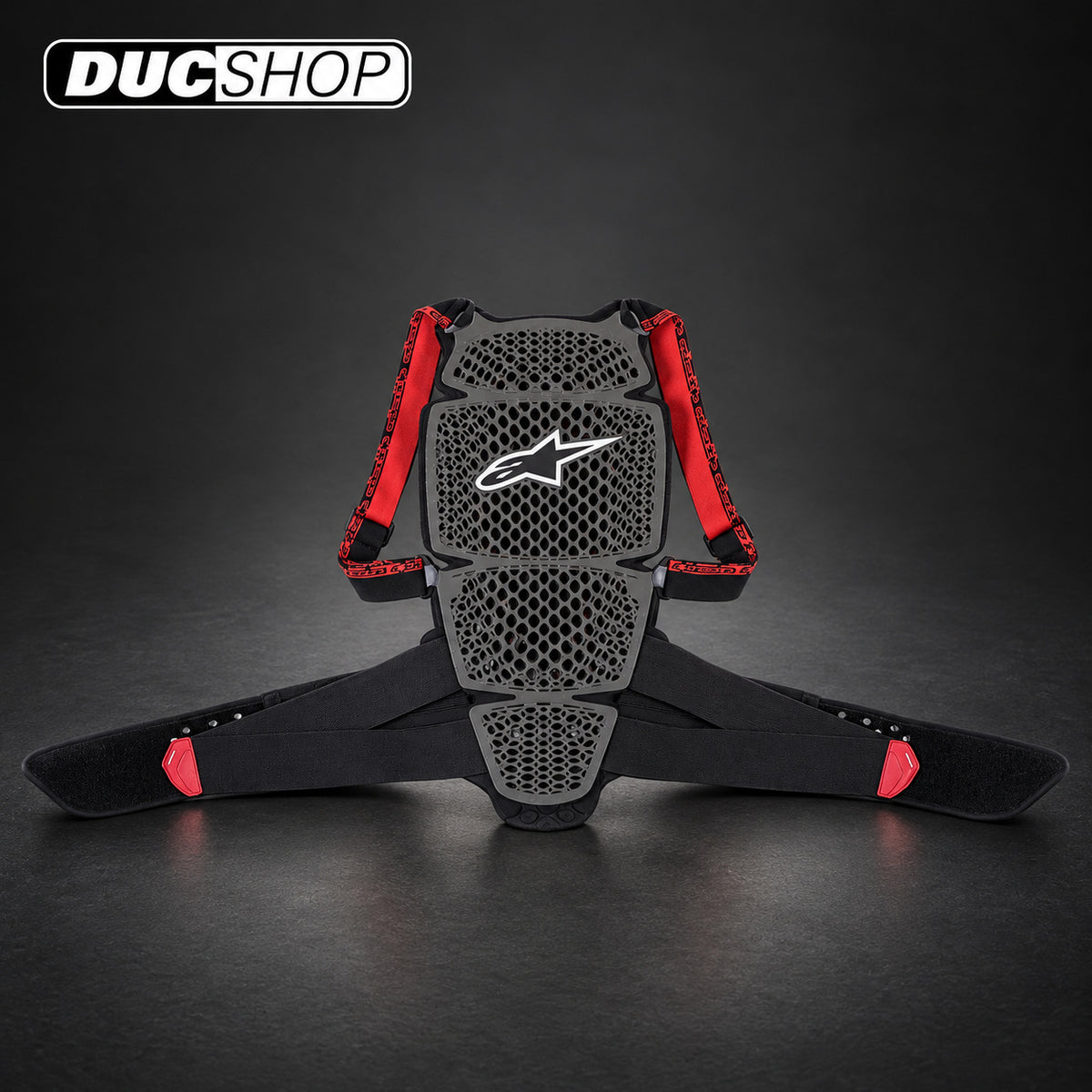 Alpinestars Nucleon Kr-Cell Protector - Smoke Black/Red | Protective Gear | DucShop
