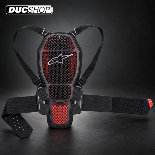 Alpinestars Nucleon KR-1 Cell Back Protector - Transparent Smoke/Black/Red | Protective Gear | DucShop
