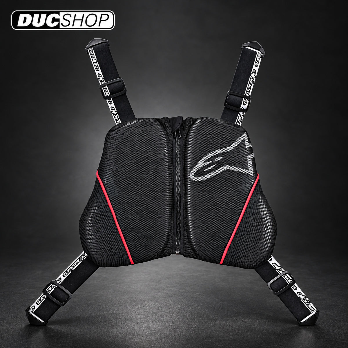 Alpinestars Nucleon Kr-C Chest Harness - Black/White/Red | Chest Protectors | DucShop
