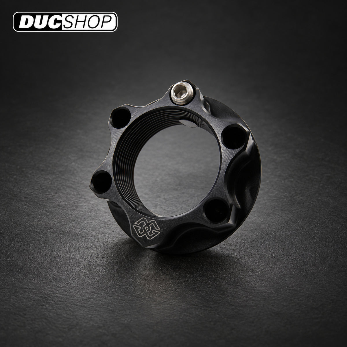 Gilles ACMA Aluminum Top Yoke Nut for BMW, Kawasaki, Suzuki, and Yamaha (M28x1.0) — representative product view; see selected option and kit contents | Motorcycle Specific Fasteners | ducshop.com
