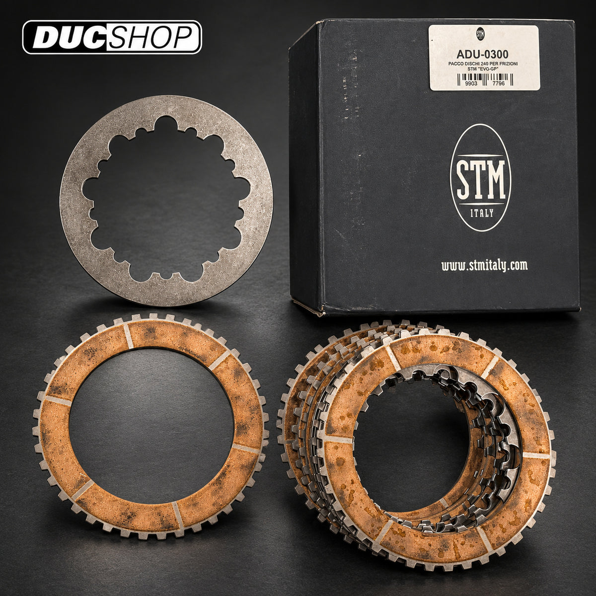 STM Replacement 40 tooth Clutch Plates and Basket for GP EVO Slipper Clutch | Dry Clutch Baskets | ducshop.com