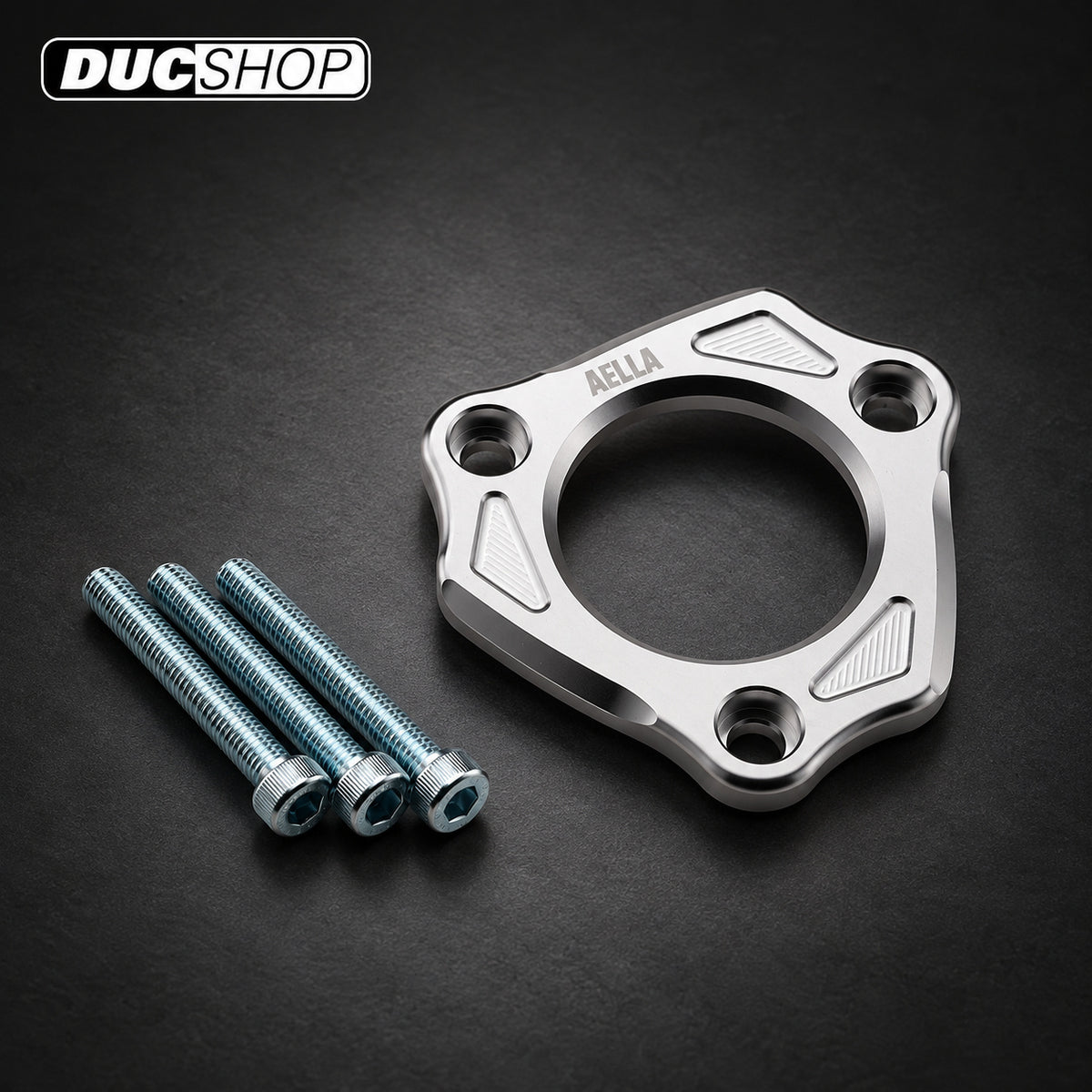 Aella Bi-color Wet Clutch Pressure Plate Center Ring for the OE Ducati 3 spring slipper Clutch | Wet Clutch Pressure Plates | ducshop.com